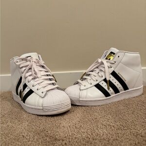 White Adidas Wedge Sneaker